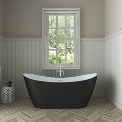 Corpa Nera Paganini/Паганини ванна акриловая отдельностоящая 170х80х73, черный матовый