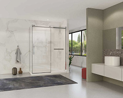 Душевой уголок Como Soft VSR-1CS9015CL, 1500*900, хром, стекло прозрачное, , шт