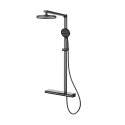 Душевая стойка Arco VSFS-4AR1GM с изливом, вороненая сталь, , шт