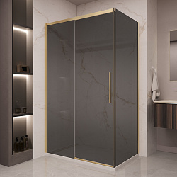 Душевой уголок Stella VSR-1ST9012CGG, 1200*900, брашированное золото, стекло тонированное, , шт