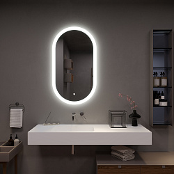 Зеркало/LED-подсветка (60см*105см)/сенсор. выключатель Fly/AQUA DE MARCO