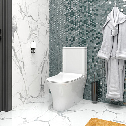 Corpa Nera Paganini/Паганини унитаз-компакт безободковый, быстрос.сиденье с микролифтом, белый