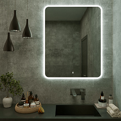 Зеркало/LED-подсветка (80см*100см)/сенсор.выключатель Maroni/AQUA DE MARCO