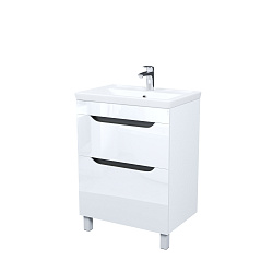 Тумба с умывальником, напольная, 60 см, белый, Ray, IDDIS, RAY60WFi95K подходит умыв. 4076000i28