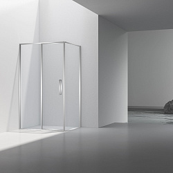 Душевой уголок Slim 8mm VSR-4SLP9012CL, 1200*900, хром, стекло прозрачное, , шт