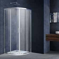 Душевой уголок Alpha VSQ-3AL900CL, 900*900, хром, стекло прозрачное , , шт