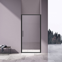 Душевая дверь Slim 8mm VDP-4SL100CLB, черный, стекло прозрачное, , шт