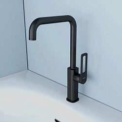 Смеситель для кухни, черный, Slide, IDDIS, SLIBL00i05