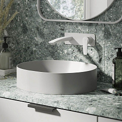 Встраиваемый смеситель для умывальника, белый матовый, Ray, IDDIS, RAYWT00i65