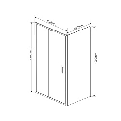 Душевой уголок Intra VSR-1I809080CH, 800/900*800, хром, стекло шиншилла, , шт