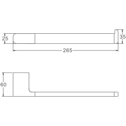 Держатель для ТБ, белый B91003-2