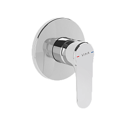 Root Round Встроенный смеситель для душа, хром