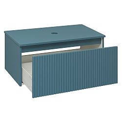 Тумба подвесная Monaco/80см/1 ящ/аквамарин/AQUA DE MARCO