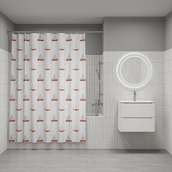 Штора для ванной, 200x180 см, Полиэстер, IDDIS, BO01P18i11