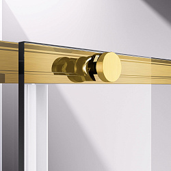 Душевая дверь Slim-N VDS-4SN130CLG, 1300, брашированное золото, стекло прозрачное, , шт