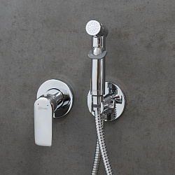 VERBA Встраиваемый смеситель с гигиеническим душем, латунь/хром, LM11419C