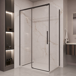Душевой уголок Stella VSR-1ST9015CLB, 1500*900, черный, стекло прозрачное, , шт