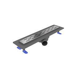 Corpa Nera Grossi/Гросси душевой трап 50 см с гидрозатвором, решетка из нержавеющей стали