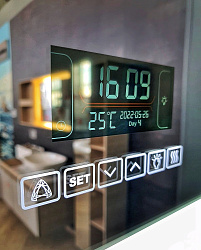 Зеркало/LED-подсветка/(80см*60см)/антизапотевание/многофункц. сенсор. выключатель Elton/AQUA DE MA