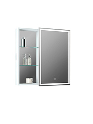 Зеркало-шкаф APERIO, 800х800 правый с розеткой