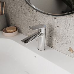 Смеситель для умывальника, глянцевый хром, Azure, Milrado, AZUSB00M01