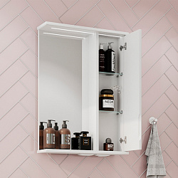 Зеркало-шкаф Adel 50 правый (белый)