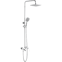 Душевая система, тропический душ, латунь, белый/хром, HB23505-8