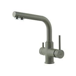 "COMFORT" LM3061 смеситель для кухни с подключением к фильтру питьевой воды, цвет: серый шёлк