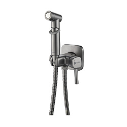 Встраиваемый смеситель с гигиеническим душем, латунь/графит LM7165GM