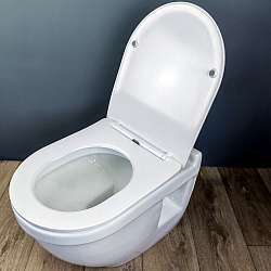 Corpa Nera Viola S/Виола С унитаз подвесной безободковый, быстросъемное сиденье с микролифтом, белый