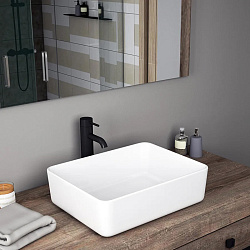 Corpa Nera Grossi/Гросси 50 раковина накладная узкая, белый