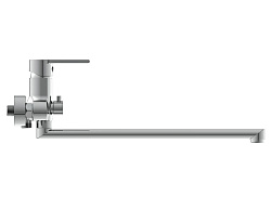 Смеситель для ванны BRASKO с длинным изливом однорычажный