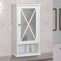 Шкаф Opadiris Палермо 46 подвесной, одностворчатый, цвет белый матовый, правый