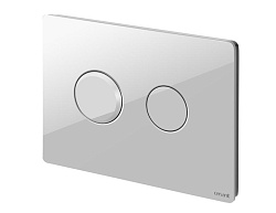 Вывод Кнопка: ACCENTO CIRCLE, пневматическая, стекло, белый глянцевый