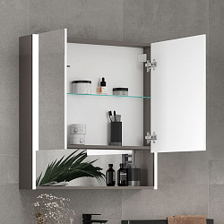 Шкаф зеркальный Smile LED 80