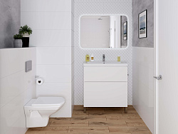 Зеркало: LED 050 pro 80*55,с подсветкой, антизапотевание, смена цвета холод.т