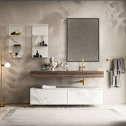 Зеркало LED VLM-3VN600B 600х800 c сенсорным выключателем и диммером, , шт