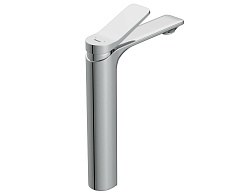 Вывод Смеситель для раковины высокий ODRA однорычажный клик клак