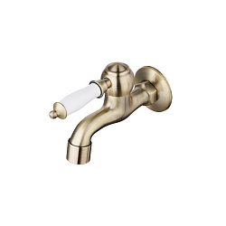 ВЫВОД VILLA Кран с керамической рукояткой, длина излива 10 см, бронза