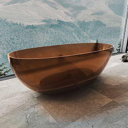 Ванна прозрачная Vincea VBT-6T01BR, 1700*750*550, цвет янтарь прозрачный, , шт