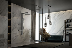 Душевая стойка Inspire VSFS-3I11GM с изливом, 30см верх душ, вороненая сталь, , шт