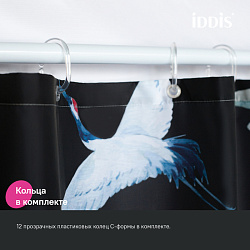 ВЫВОД Штора для ванной, 200x180 см, Полиэстер, IDDIS, BP01P18i11