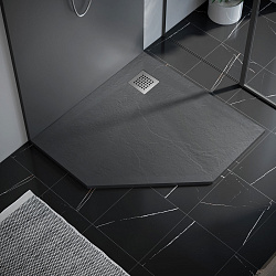 Поддон для душа из искусственного камня VST-4SP9090G, 900*900*25, серый , , шт