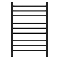 Полотенцесушитель электрический Point Веста PN70758B П9 500x800, диммер слева, черный