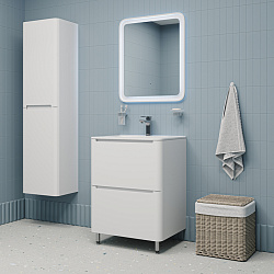 Тумба с умывальником, напольная, 60 см, белая, Edifice, IDDIS, EDI60WFi95K