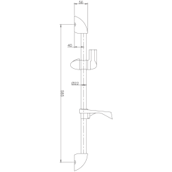 Душевая стойка без лейки и шланга HB8001