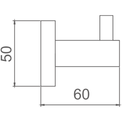 Крючок, черный HB8905-1