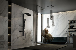 Душевая стойка Inspire VSFS-3I11MB с изливом, 30см верх душ, черный, , шт