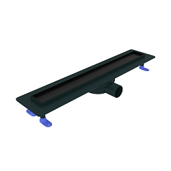 Corpa Nera Salieri/Сальери душевой трап 60 см под плитку с гидрозатвором, черный