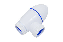 AC22 сифон для тюльпана, умывальника со смещением прикручивающийся выпуск 1 1/2"  (Ø 40)прямоугольны